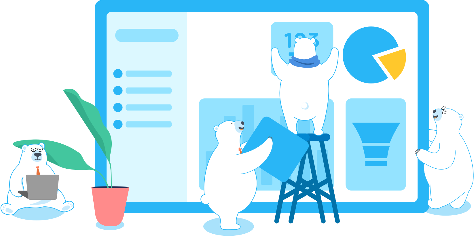 DataDeck Teamwork Ice Bears